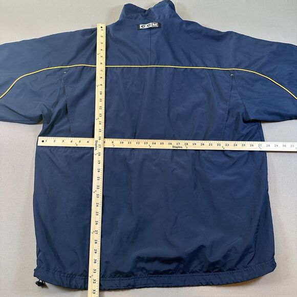Vintage CCM St. Louis Blues Windbreaker Jacket Men XXL Blue Full Zip NHL - Picture 7 of 7
